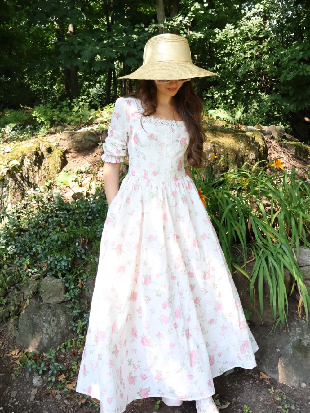 Floral linen maxi dress - Picture 10 of 11
